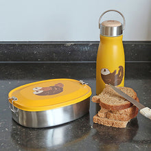 Thermosflasche "Sea Otter" mit Lunchbox, Brot und Messer