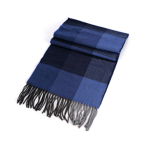 Pastarro Celtic Knitwear Schal, blau kariert Bild 1