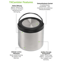 Pastarro Klean Kanteen Kanister Thermo "TK Canister" 473 ml, Brushed Stainless Bild 6