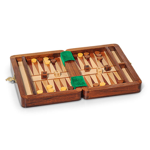 Reisebackgammon Akazienholz