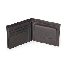 Herrenbörse Ökoleder, braun 10 x 12,5 cm