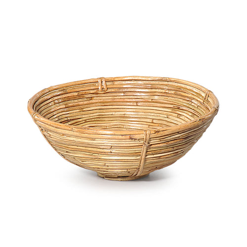 Korbschale aus Rattan, 25cm