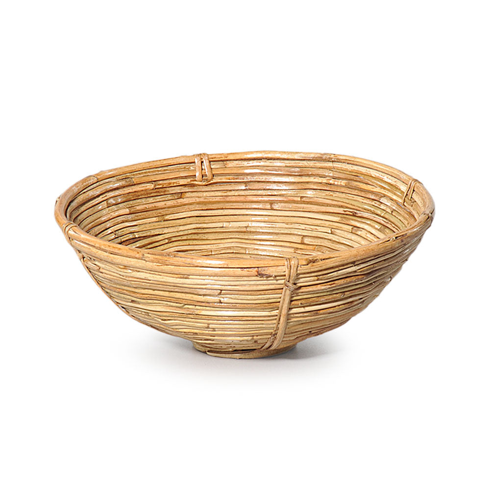 Korbschale aus Rattan, 25cm