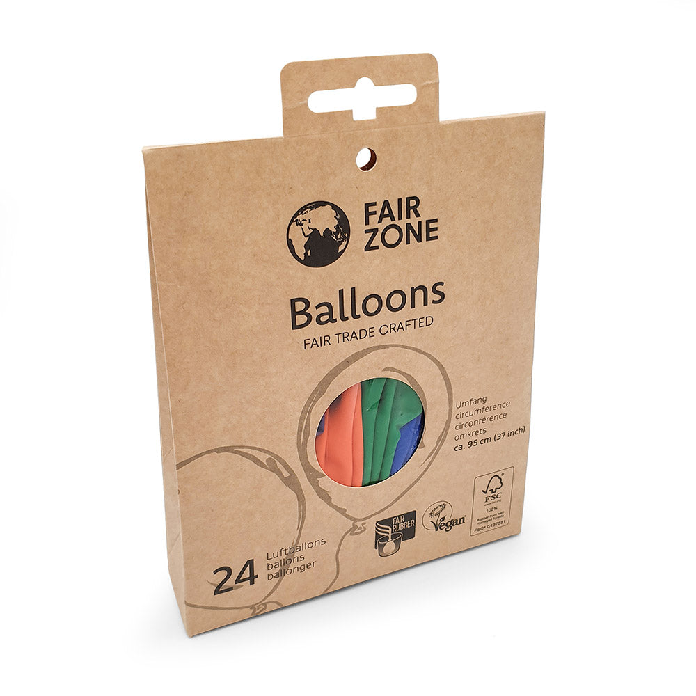 FAIR ZONE Ballon Mix, 24 Stück