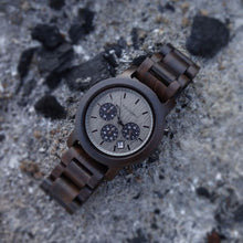 Armbanduhr "Nordwand" (Sandelholz/Felsgrau)