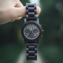 Armbanduhr "Nordwand" (Sandelholz/Felsgrau)