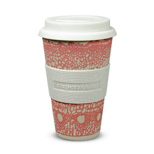 Becher "Coffee to go" pink gemustert