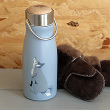 Thermosflasche "Wolf" mit Handschuhen
