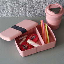 Lunchbox "Time Out Box", rosa mit Kaffeebecher