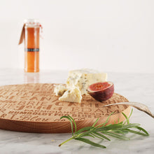 Servierbrett "alles Käse" rund