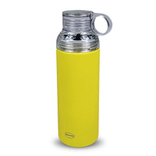 Thermosflasche mit Tasse, sonnengelb