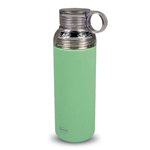 Thermosflasche mit Tasse, vintagegrün