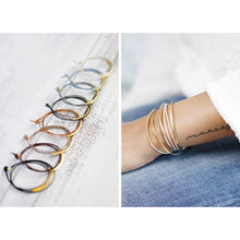 Armband "Echtleder", vergoldet, cognac