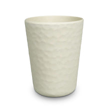 Becher "hammered" bambus, weiß