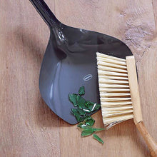 Kehrschaufel-Set grau, plastikfrei