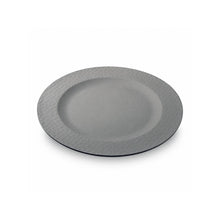 Teller "Small Plate, hammered" grau