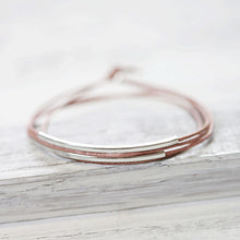 Armband "Echtleder", rhodiniert, malve