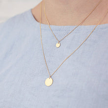 Kette "Dot", lang, vergoldet