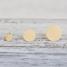 Ohrstecker "Dot", S, vergoldet