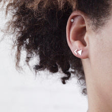 Ohrstecker "Triangel", silber