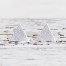 Ohrstecker "Triangel", silber